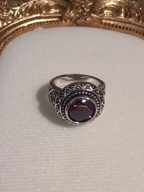 Vintage Premier Designs Amy Rodium Ring - New